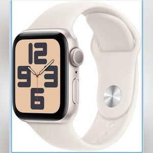 Apple Smartwatch with Cream Band
